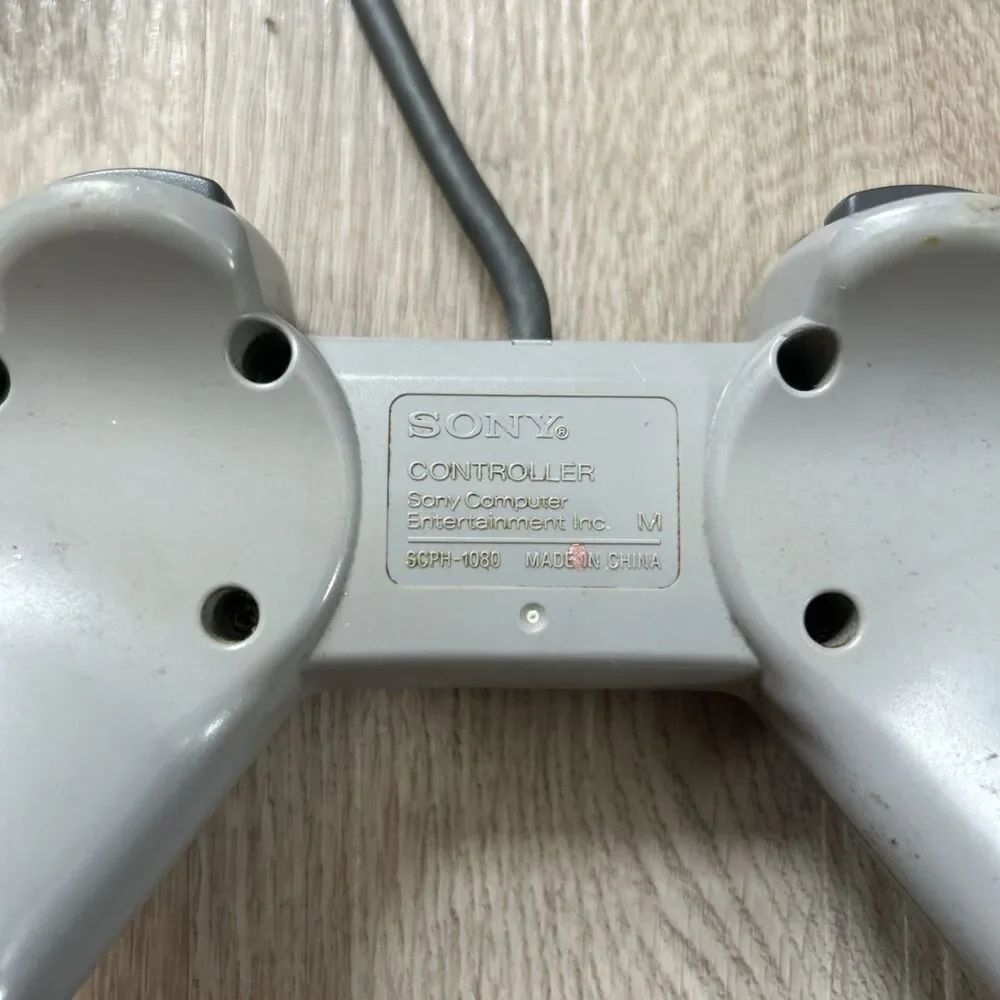 Sony PlayStation PS1 Official OEM Gray Controller SCPH-1080 PS One Tested READ